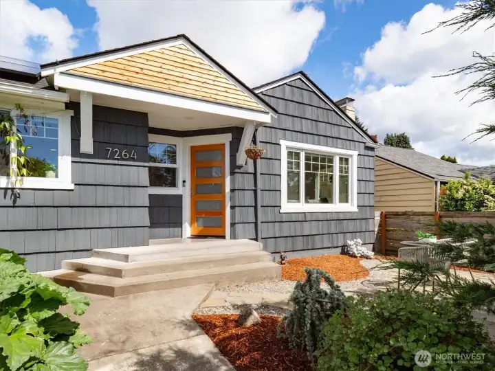 The front yard is fully fenced and  the patio space is the perfect spot for all kinds of outdoor leisure.