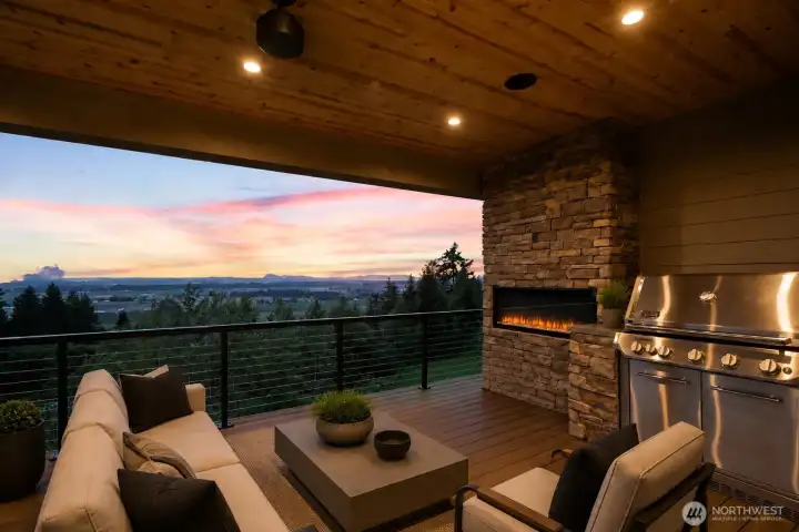 Seamless indoor-outdoor flow... Photo is virtually staged.