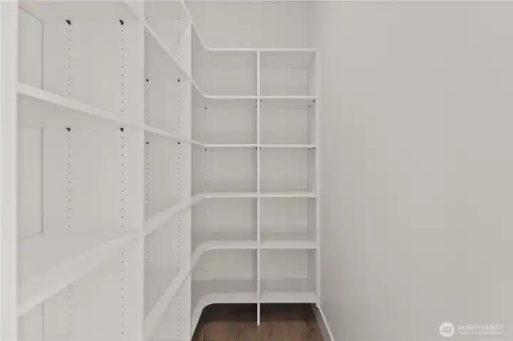 Even a big walk-in pantry!