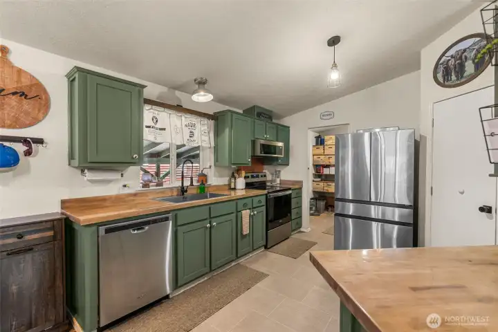 Butcher block counters Butcher block counters