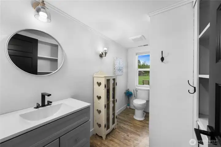 Full guest bath located off second bedroom Full guest bath located off second bedroom