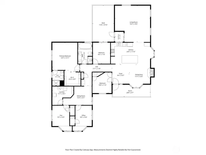 Floorplan of the entire home. Possibly one of the most versatile floorplans I have seen!