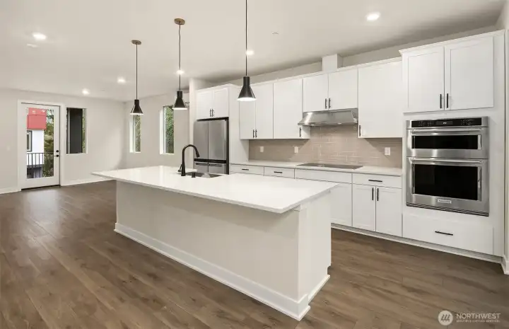 View of kitchen and cafe