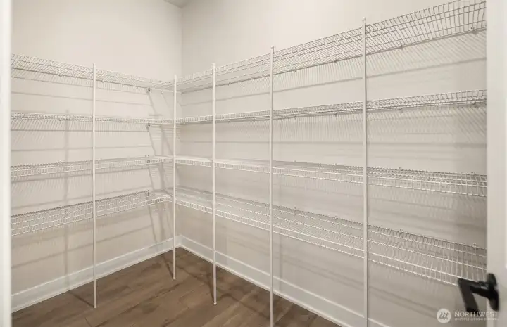 Oversized walk-in pantry