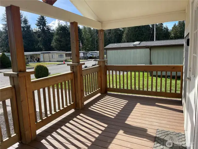 I love this covered porch.so relaxing...
