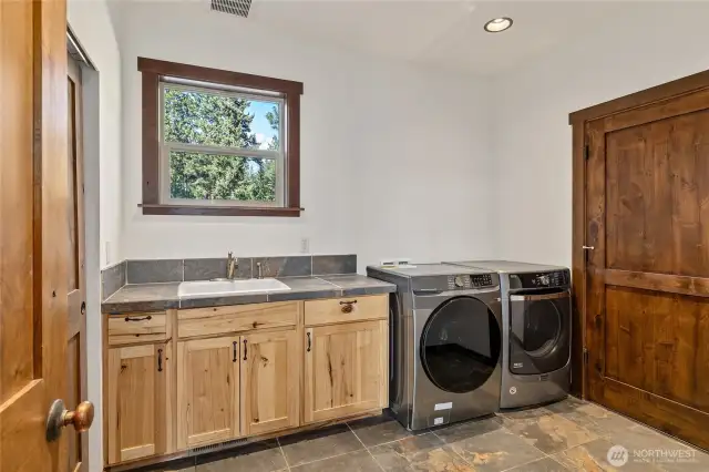 Laundry room, mud room off the garage.