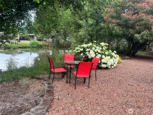 It's the most wonderful view in the park! A beautiful home that sits right on the waterfront. 2 Bedrooms, 2 Baths with a soaking tub and 2 showers. Very large open concept living room that looks out on this view. Primary suite has walk-in closet and private bath.