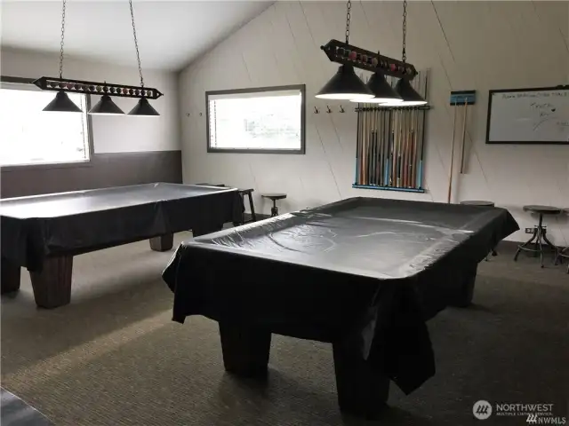 The pool table room.