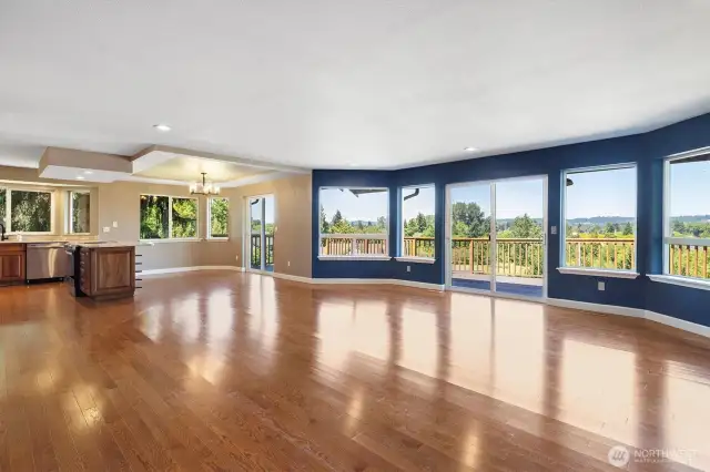 Beautiful hardwood floors add warmth and elegance.