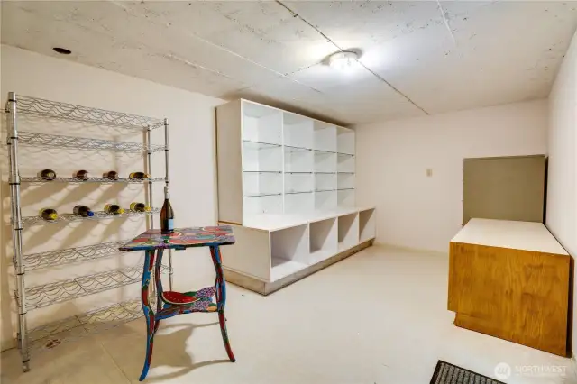 Vault room also makes a great wine cellar & tasting room.