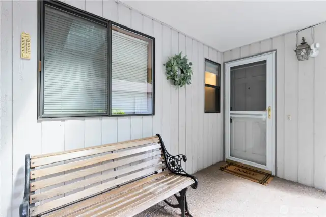 Covered front porch