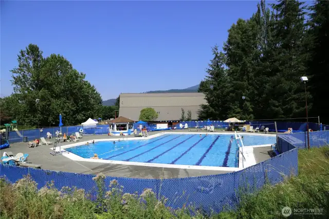 Beautiful outdoor lap pool