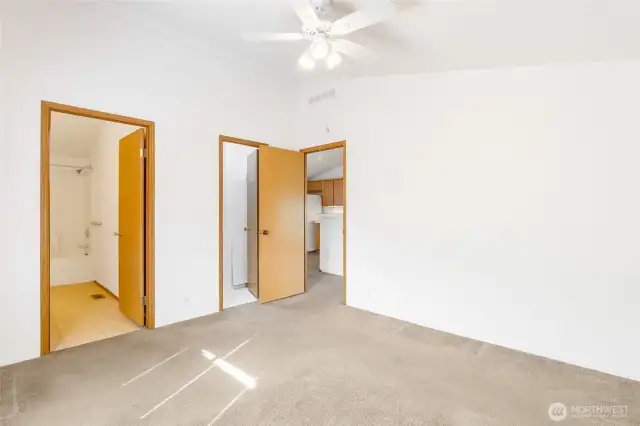 Another view of the primary bedroom.