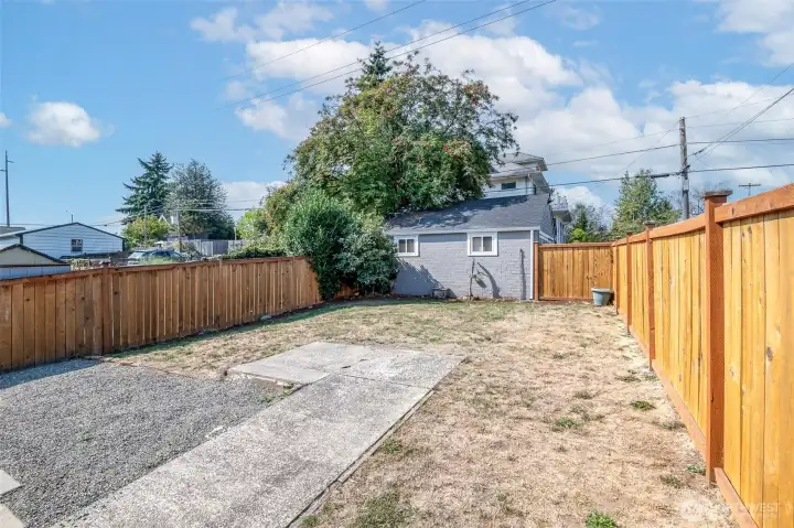 2 Car garage allocated at the back of the lot