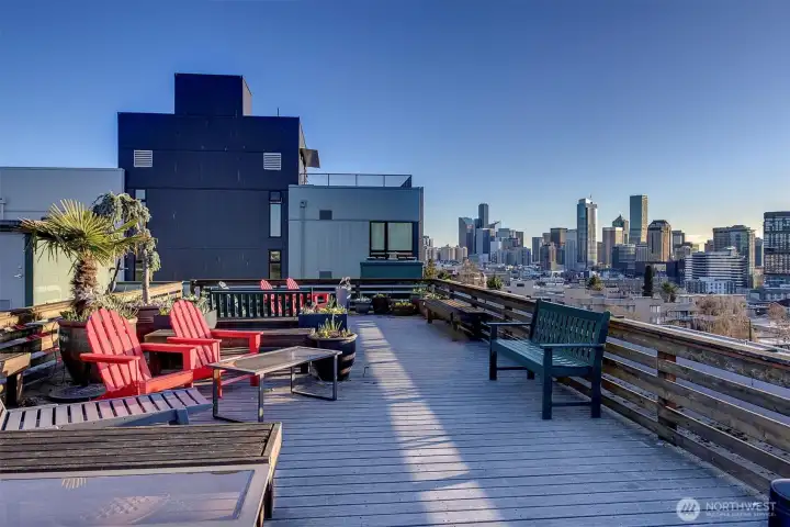 Enjoy sweeping views from your rooftop deck