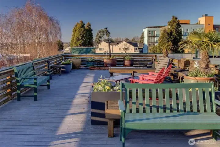 270 degree views from the rooftop deck