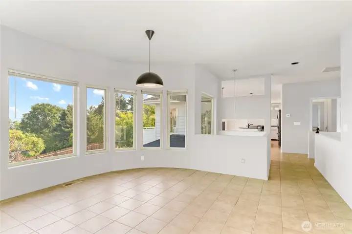 Virtually Staged with neutral wall color.