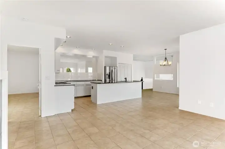 Virtually Staged with neutral wall color.