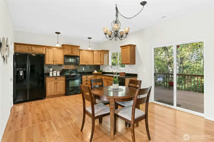 Kitchen with eating area