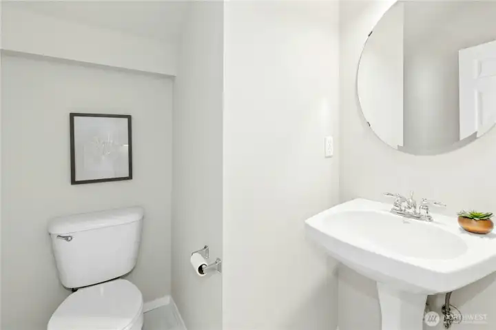 Half bath on main floor