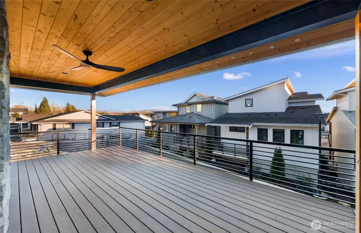 2nd Story deck - great size for entertaining.