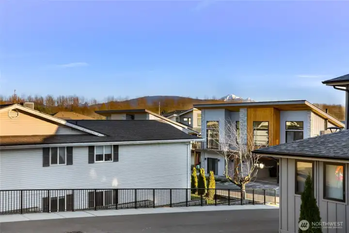 View of Mt. Baker from the 2nd story deck