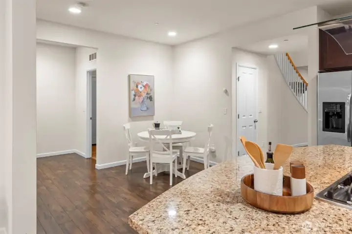 This space can be informal dining, office space, or hobby space. Large coat and storage closet just to the right.