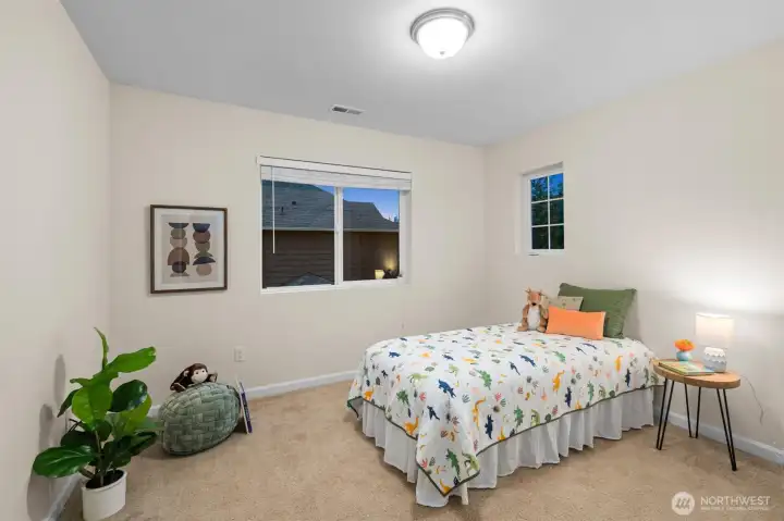 Jump out of bed early for playdates at the community park and playground!