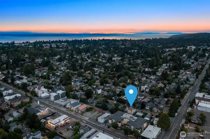 Sweeping views across Seattle’s lush north end.