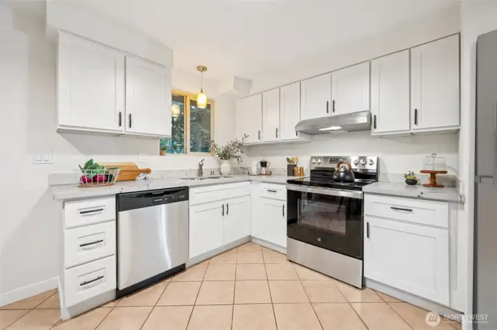 A new refrigerator has been installed