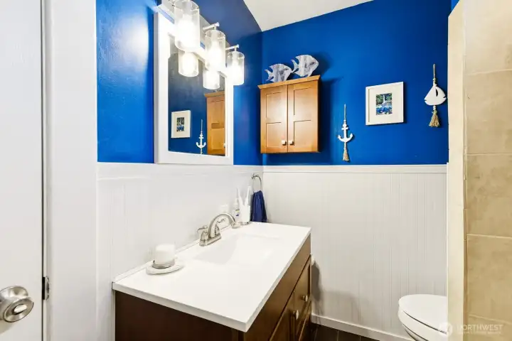 Vanity in Full Bathroom