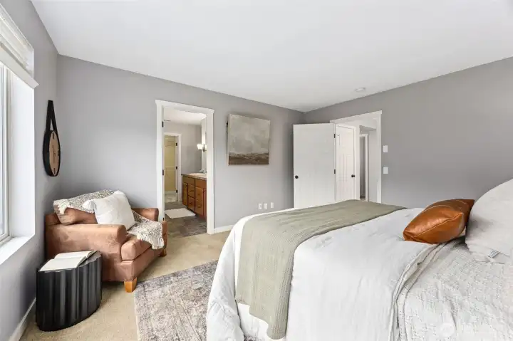 Primary suite features it's own private ensuite.