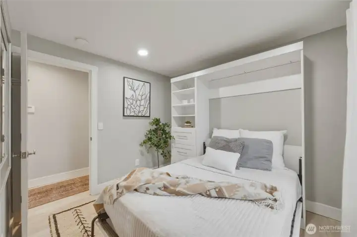 The Murphy bed goes with the seller.