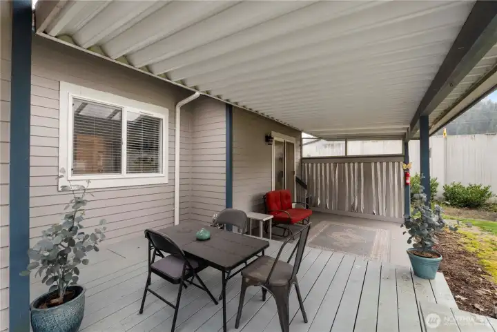 Covered Back Deck