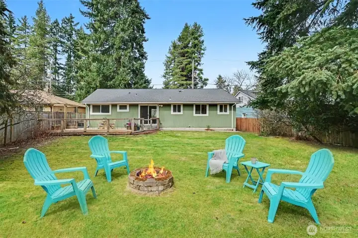 Imagine the evenings roasting marshmallow's and looking up at the stars.