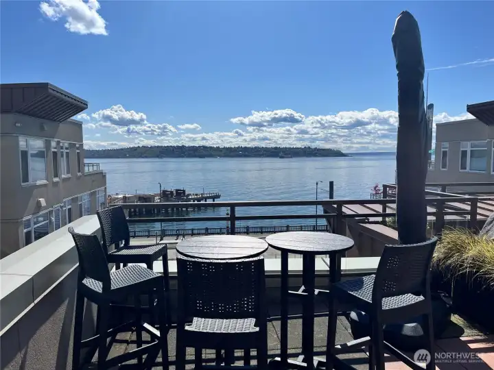 View from rooftop deck / BBQ