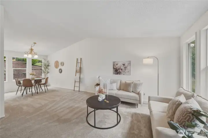 Enter into this light and bright home