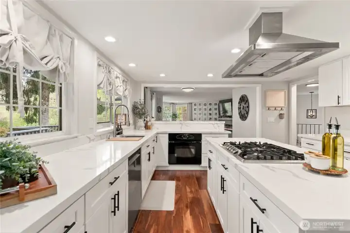 Stylish remodel with quartz countertops