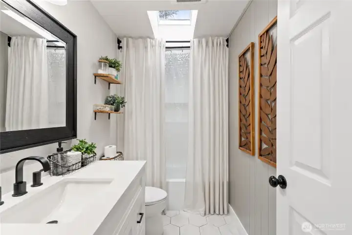 Remodeled main-level full bath