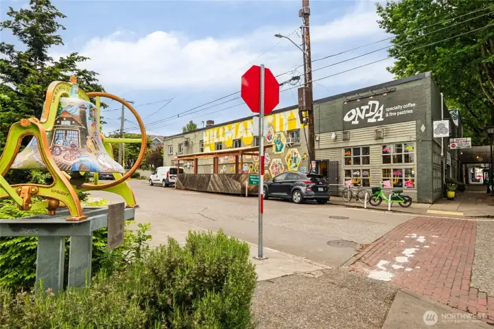 STEPS from popular Hillman City hangout Onda Origins. You can smell coffee roasting from home!
