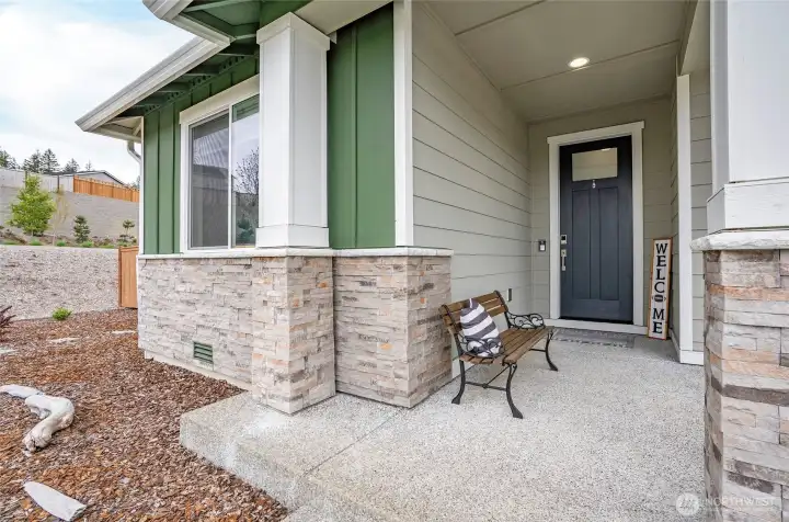 Gracious front porch