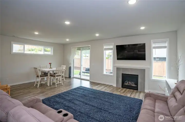 Gas fireplace for movie night
