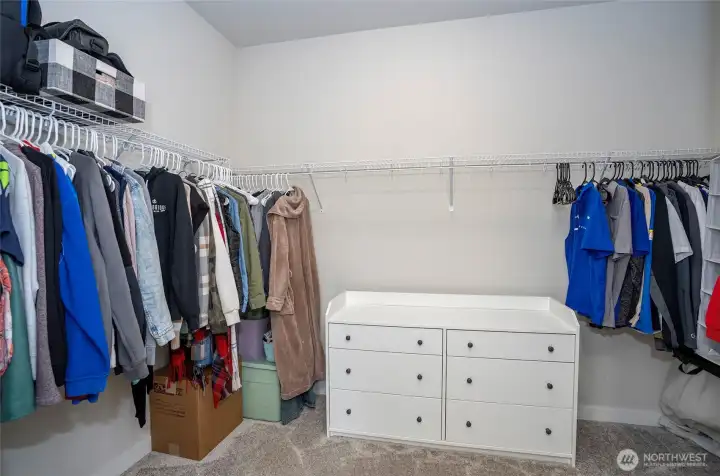 Primary walk in closet