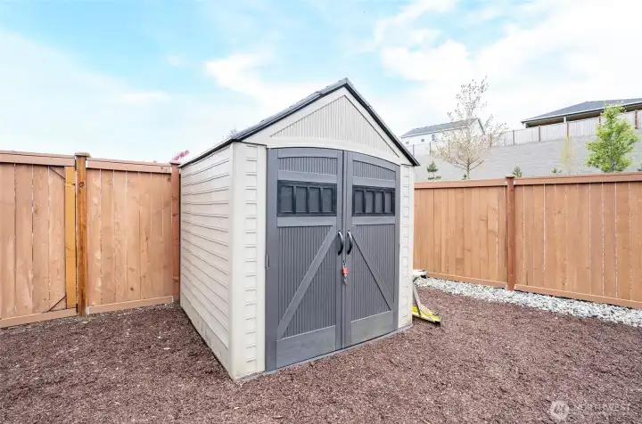 Shed conveys with property