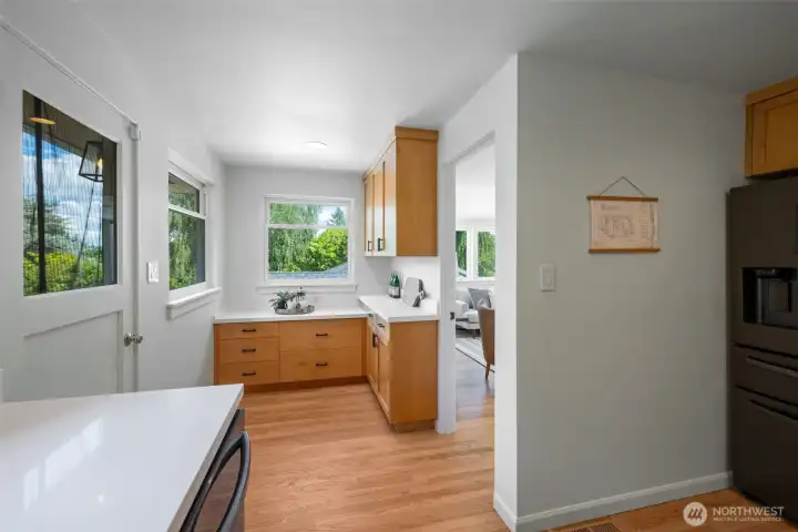 Ample storage and counter space. Ample storage and counter space.