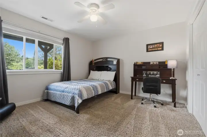 3rd bedroom on lower level