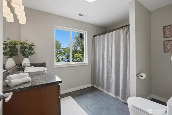 full bath on lower level