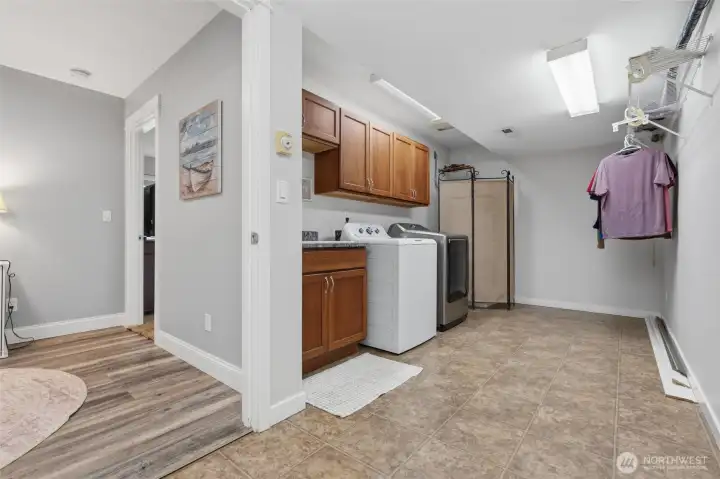 Laundry/utility room on lower level