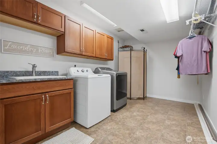 Laundry/utility room on lower level
