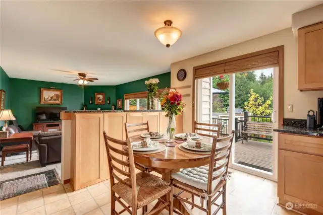 Kitchen with eating area